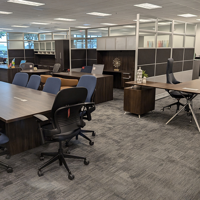 National Office Interiors and Liquidators Houston Showroom. Shop New and Used Office Furniture