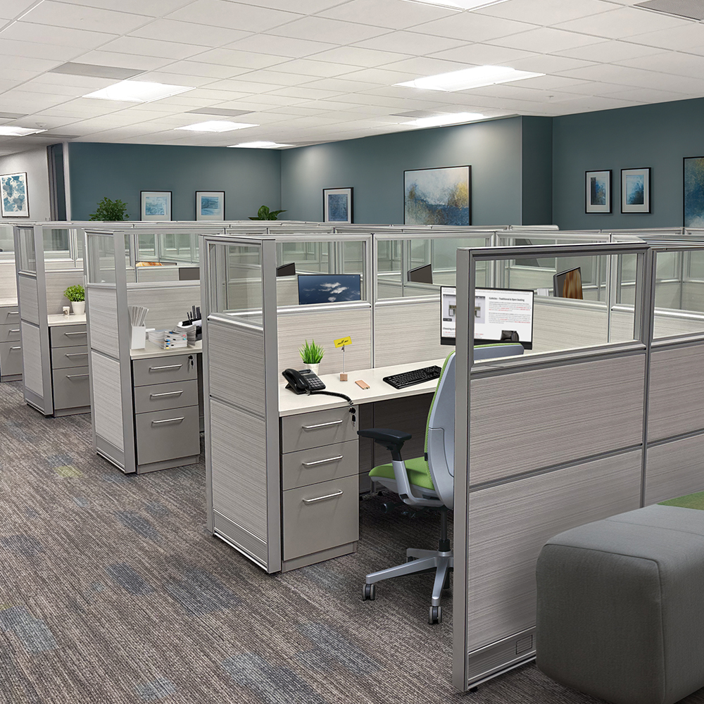 National Office Interiors and Liquidators - New and In Stock Ready to Ship Customizable Cubicle Workstations by goSIT